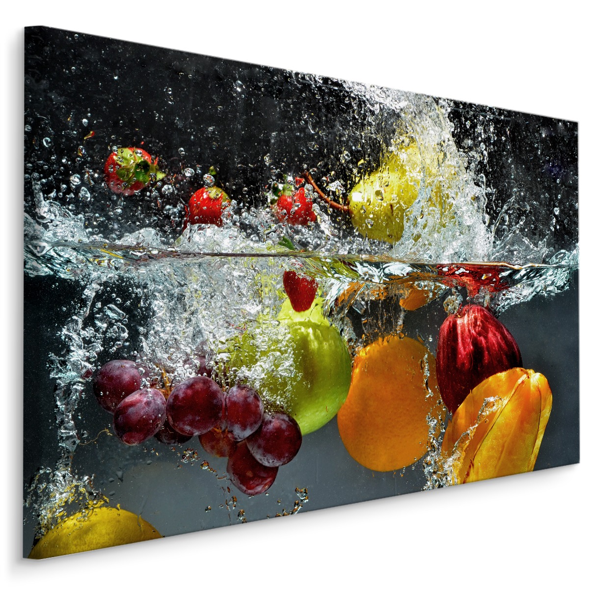 Leinwandbild Kunst-Druck 120x60 Bilder Essen & Getränke Bunte Früchte 