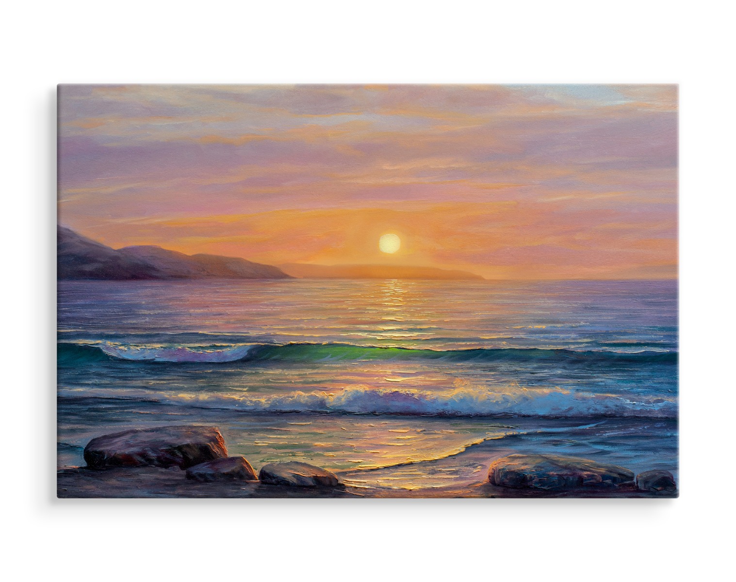 CANVAS Leinwand Bilder XXL Wandbilder Kunstdruck Meer Felsen