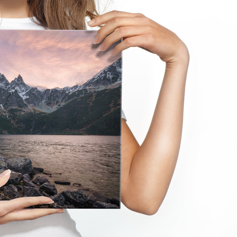 CANVAS Leinwand Bilder XXL Wandbilder See Berge Landschaft NATUR 15029