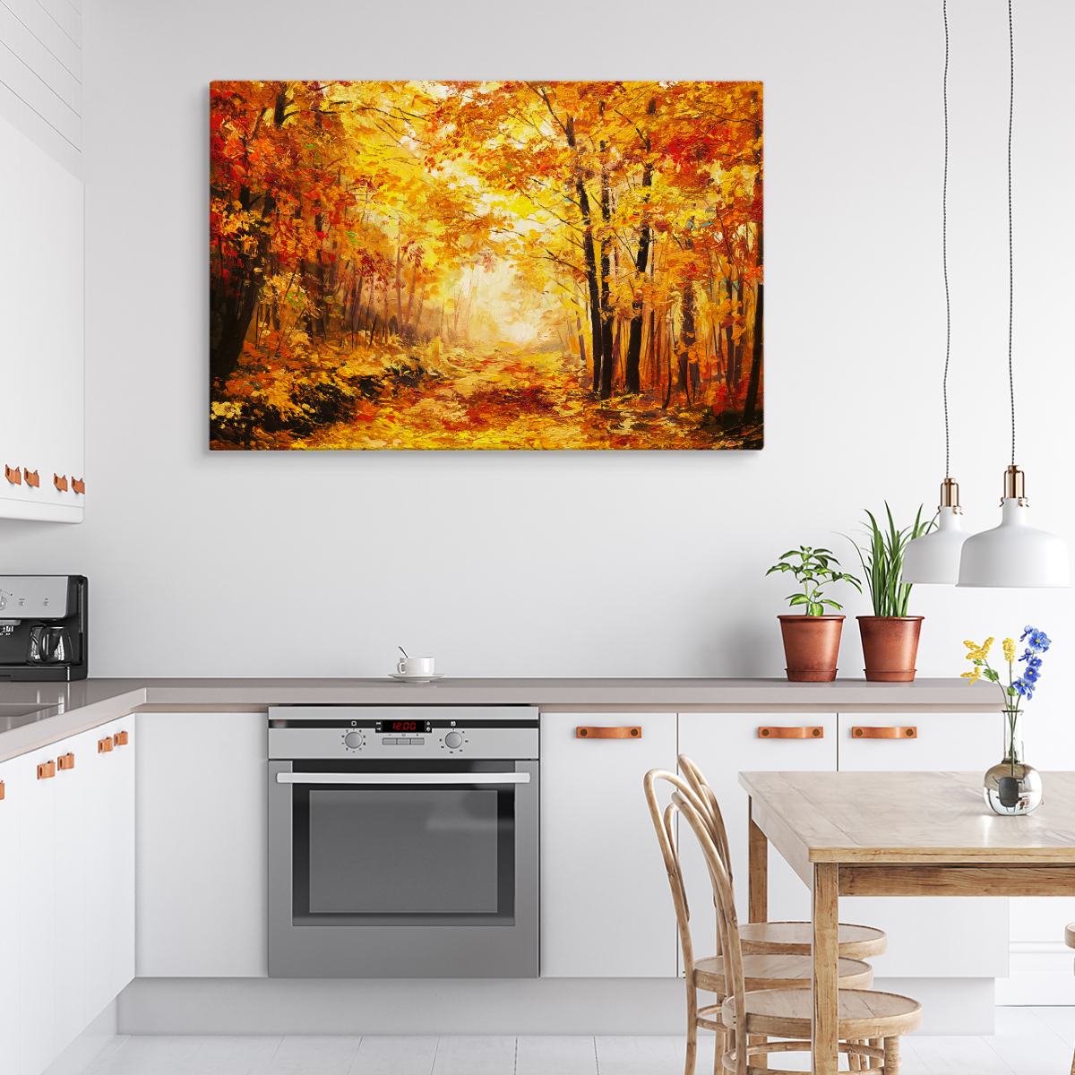 Fabelhafte Canvas LEINWAND BILDER XXL Kunstdruck Natur Wald Weg