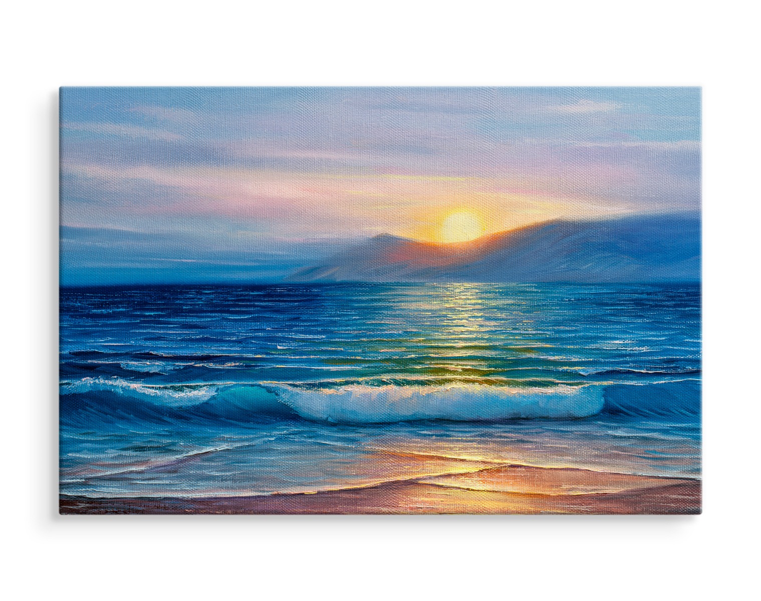 CANVAS Leinwand Bilder XXL Wandbilder Kunstdruck Meer Sonnenuntergang