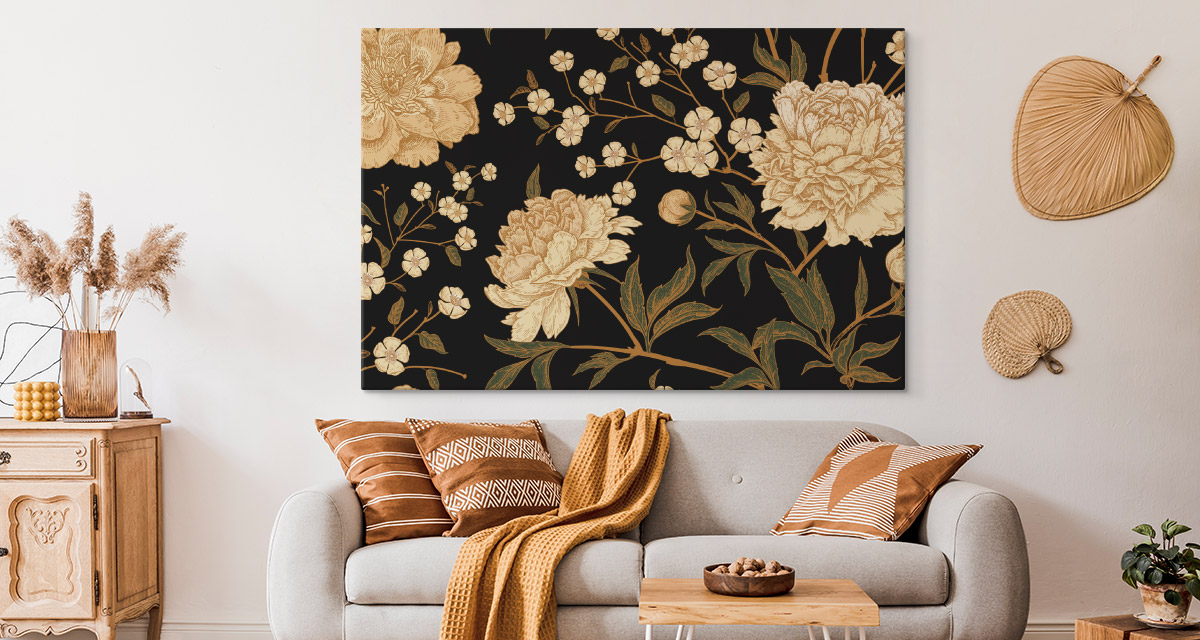 CANVAS Leinwand Bilder XXL Wandbilder Kunstdruck Pfingstrosen Blumen