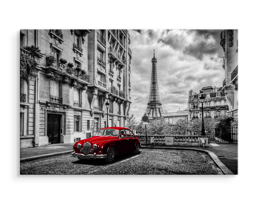 Canvas Bild LEINWANDBILD Kunstdruck XXL Wandbild Paris Stadt Eiffelturm